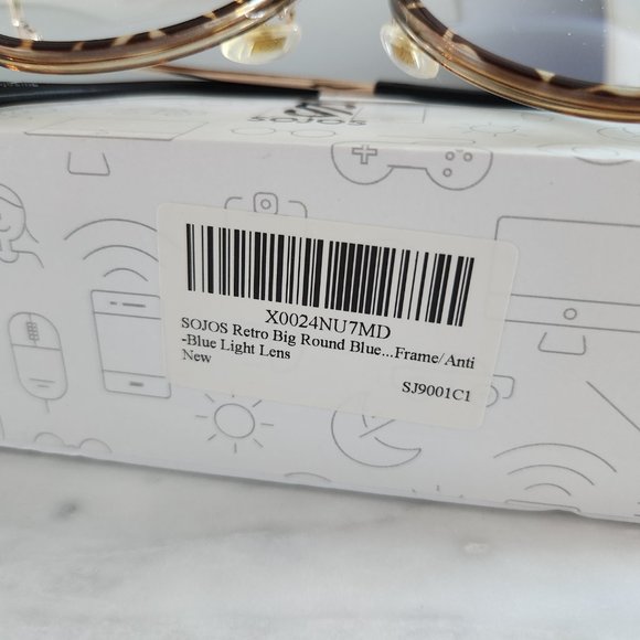 SOJOS Blue Light Glasses | Tortoise/Leopard - Picture 9 of 16